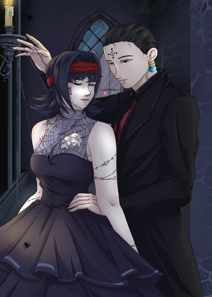 LuvariaDrawing's tweet photo. Hello, we're back with a new Halloween-themed illustration featuring my duo Kurotahia.
#oc #ochch #hxhoc #ochunterxhunter #hunterxhunteroc #hunterxhunter #kuroroxoc #kuroro #kurorolucifer #sharnalkhxh #meteorcity #sharnalk #art #chrollo #chrollolucilfer #kuroroxtahia #kurotahia https://t.co/JohxC327Zy