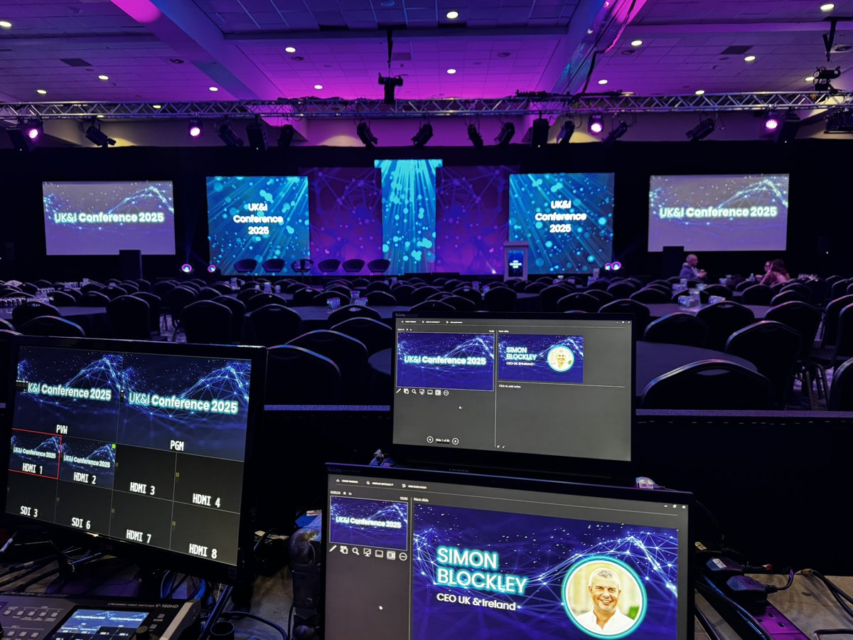 All set for today’s #Conference #letsdothis #viewfromthecrew