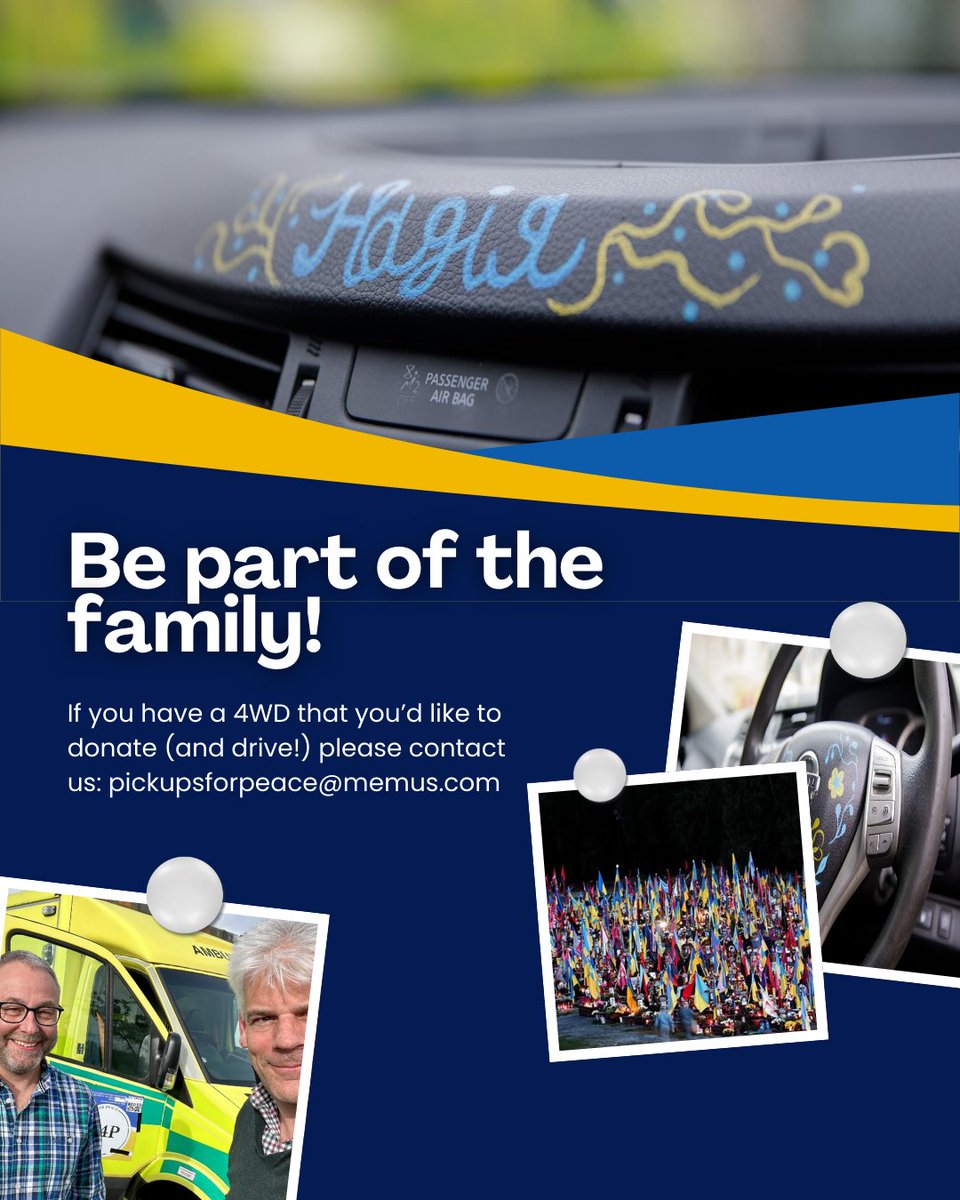 Right now, someone in Ukraine needs rescuing and the vehicle that could reach them might be sitting in your driveway. Your 4x4 could deliver medicine, bring someone to safety, or reconnect a family. Don’t let it sit still when it could save lives. #DonateYourPickup #SavingLives