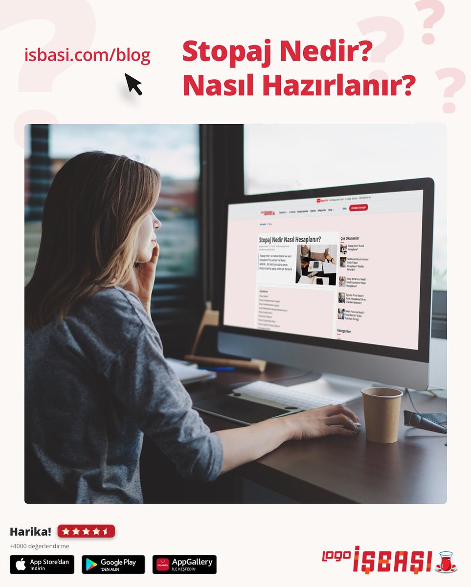 Aradığınız tüm soruların cevabı Logo İşbaşı Blog’da! 👩🏻‍💻

Stopaj Nedir? 🤔
Stopaj Hesaplama Nasıl Yapılır? 🤔
Stopaj Vergisini Kim Öder? 🤔
Stopaj Vergisi Ne Zaman Ödenir? 🤔

İşletmeniz için faydalı olabilecek soruları ve daha fazlasını sizler için yanıtladık 

✍🏻Yazımıza ve daha