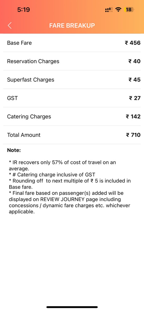 CuleSaurabh's tweet image. Hello @IRCTCofficial , trying to book a ticket of Vande Bharat from Ch Sambhajinagar (AWB) to Nashik Road, why there is no option to opt out from meals?? Its just a 2.5 hour journey, we don&apos;t really need any food but getting charged for it @RailwaySeva @RailMinIndia