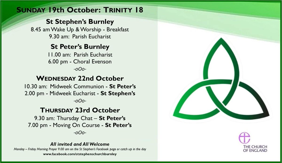 This week at St Peter's ⬇️
<a href="/cofelancs/">The CofE in Lancashire (Blackburn Diocese)</a>