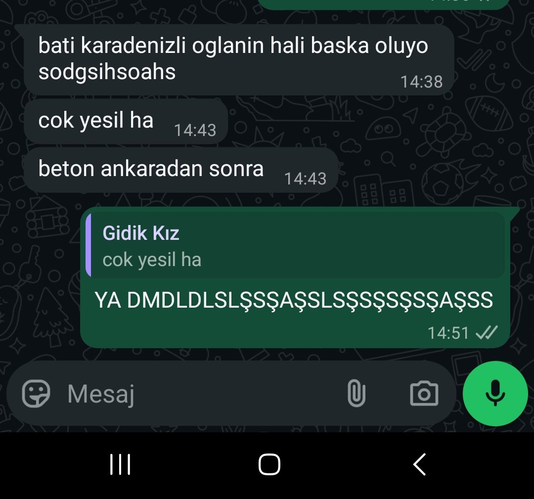 Benim hanımla ortalama bir konuşma