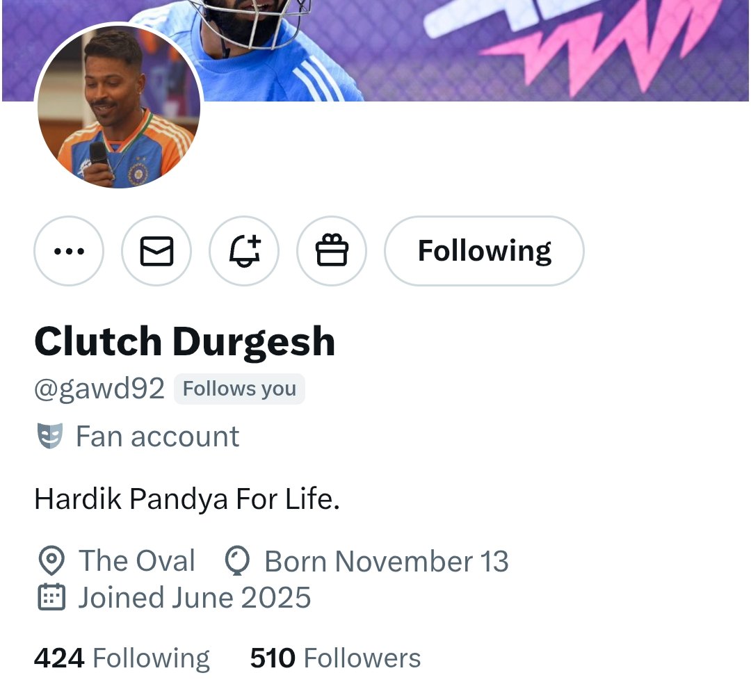 Bhaio/beheno follow him. <a href="/gawd92/">Clutch Durgesh</a>

Help him to reach 600 followers 🙏