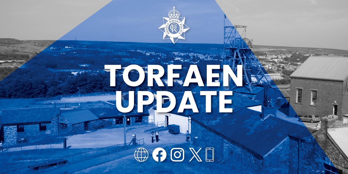 gwentpolice's tweet photo. 🚨 Murder investigation launched in Blaenavon

📍  We've launched a murder investigation following a report that a man had received serious injuries at an address in Riverside Drive, Blaenavon in the early hours of Friday 17 October.

🔗 https://t.co/s0XLJzGZZN https://t.co/TnVuctvgLj