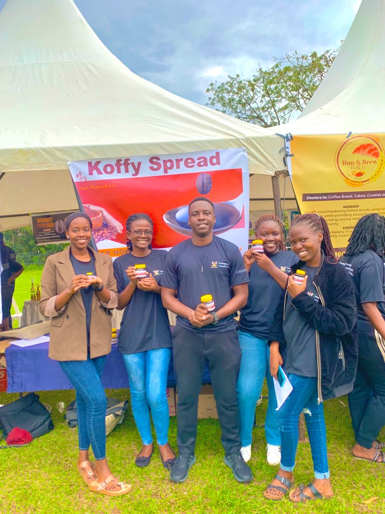 IamKevinLind3's tweet photo. We produced a coffee product and named it koffy spread at the Makerere university Expo 2025. Watch out for it on the market⚡️ https://t.co/AcDTt5yBnV
