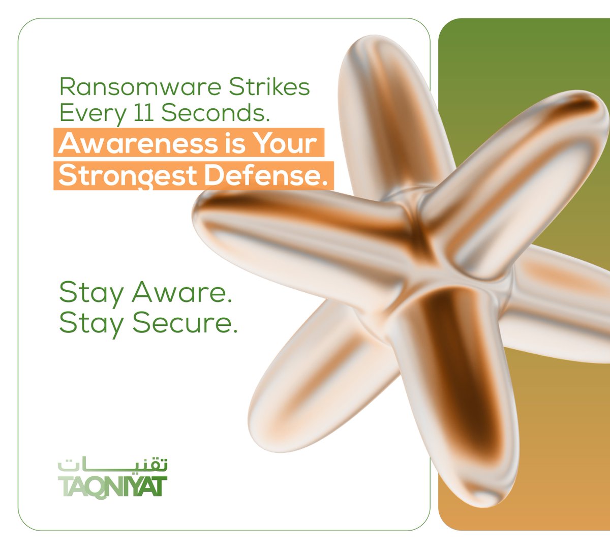 TaqniyatKSA's tweet image. هل تعلم⁉️ أن كل ١١ ثانية، تقع شركة ضحية لهجوم Ransomware.

لا يقتصر التأثير على الخسائر المالية فحسب؛ بل قد يوقف العمليات، ويضر بالسمعة، ويؤثر سلبًا على الثقة.

الاستعداد والوعي أساسيان. الأمن السيبراني ليس ترفًا، بل هو مرونة.

#تقنيات #CyberSecurityMonth #CyberAwareness