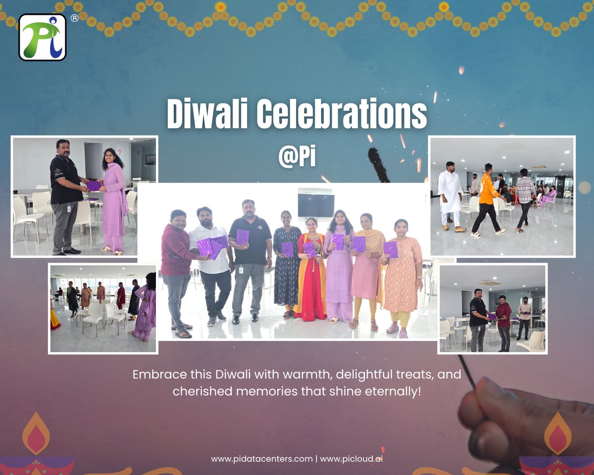 Pi_DATACENTERS's tweet image. This Diwali, we celebrate the triumph of light over darkness, innovation over inertia, and knowledge over ignorance. 

May this festival illuminate your lives with joy, prosperity, and success. Wishing everyone a bright, safe, and prosperous Diwali! 

#HappyDiwali