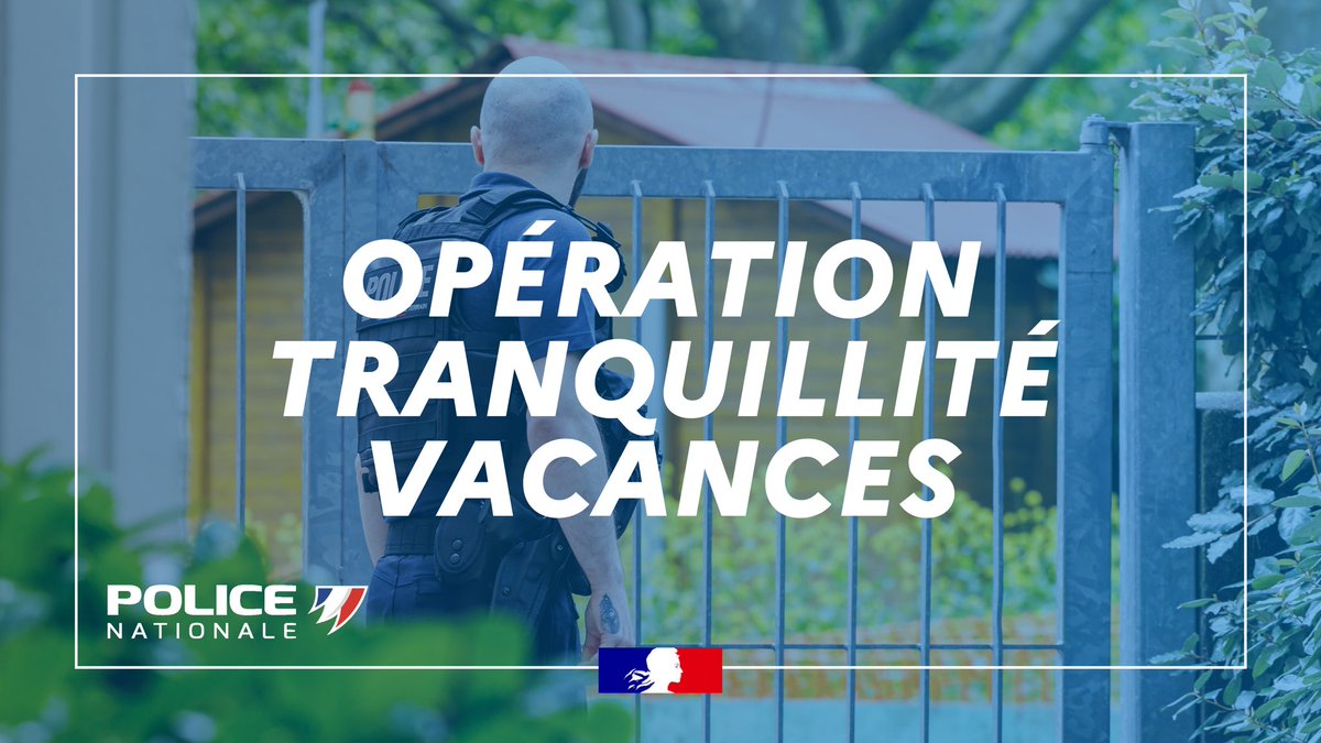 #MaSécurité | Vous prévoyez de partir en congés à l’occasion des vacances de la Toussaint ? L’Opération Tranquillité Vacances (OTV) vous offre la possibilité de partir l’esprit serein en confiant la surveillance de votre domicile à la #PoliceNationale. Retrouvez toutes les