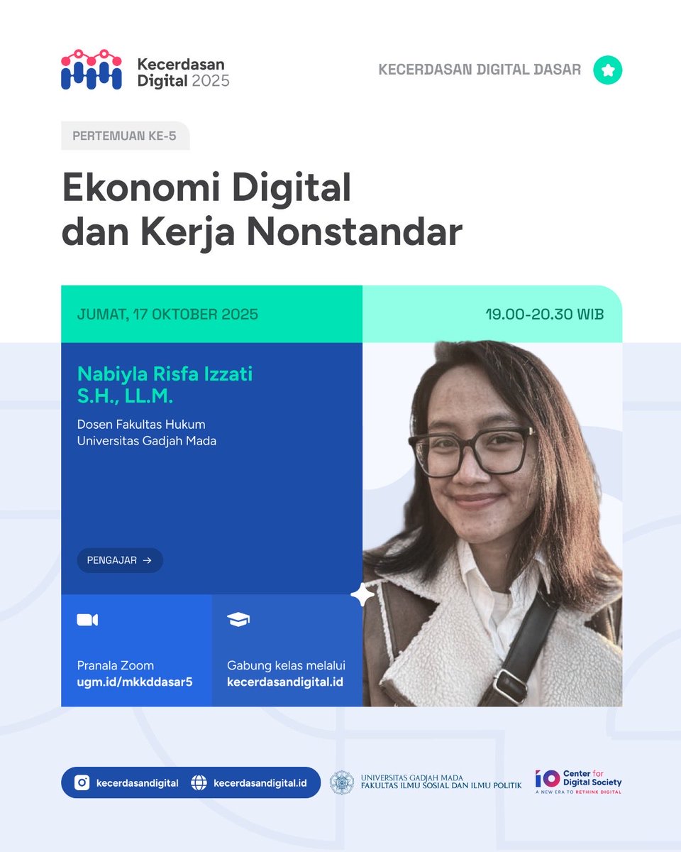 nabiylarisfa's tweet image. Last minute banget ngepostnya soalnya (((lupa))), tapi kali-kali ada yang pengen ikut belajar bareng soal kerja kerja non standar yang makin banyak di ekonomi digital. Mari~