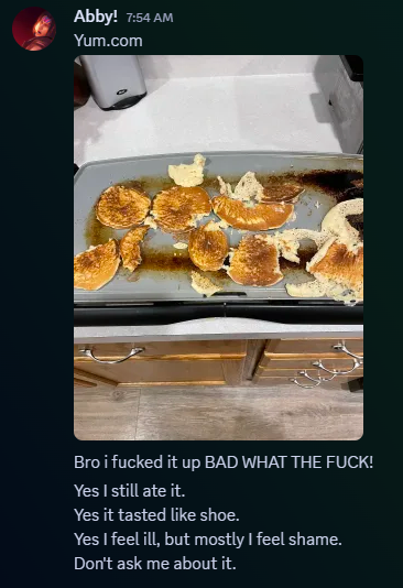 AbbsyntheReal's tweet photo. The woes of a chef to be https://t.co/brSN1F3To7