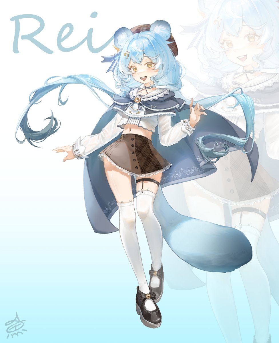 先來隻reirei💙🫶
把之前畫的立繪上色了~
希望能成功把自己挖的坑都填完😎
#Reipaint