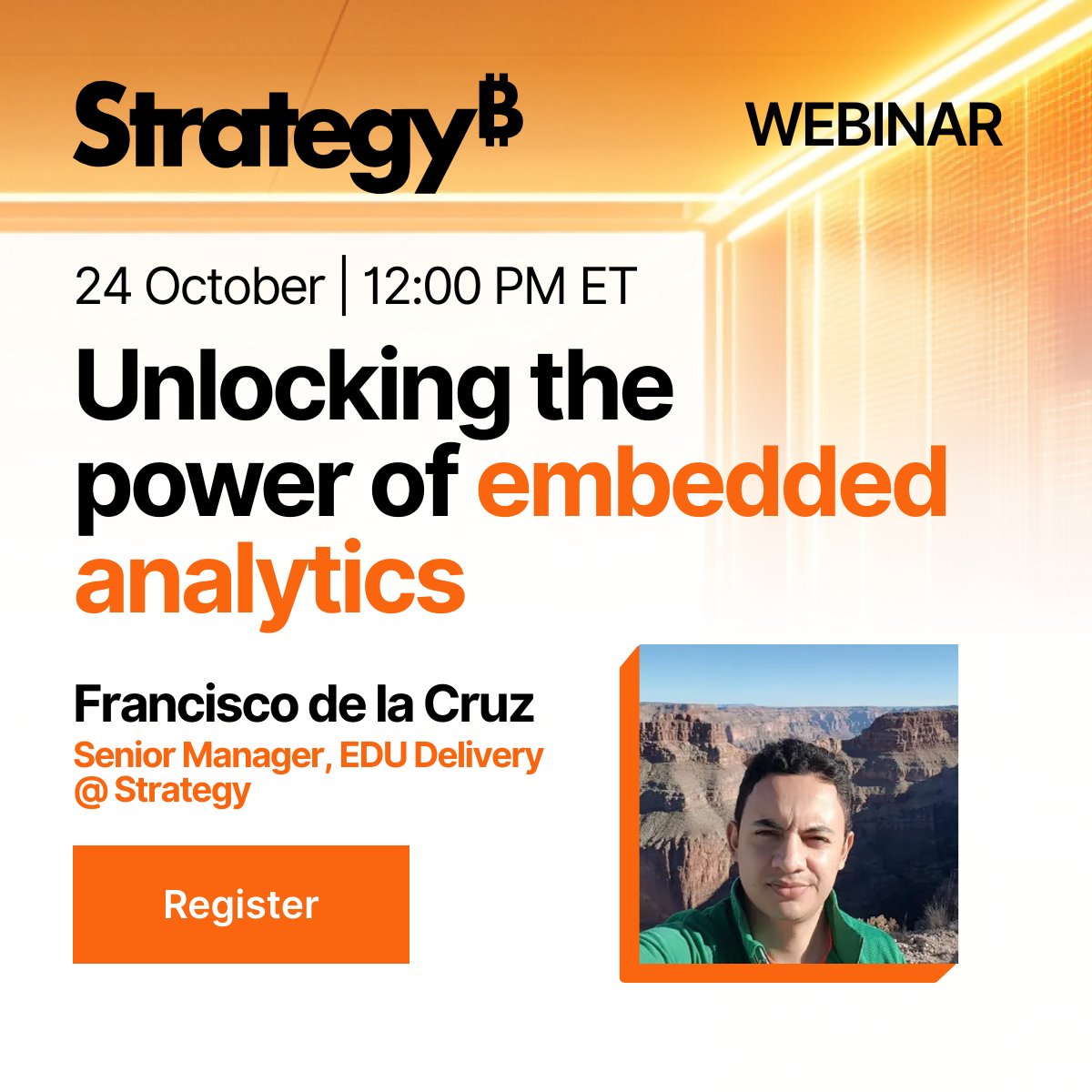 MicroStrategy's tweet image. 💡 What if your apps could deliver insights the moment users need them?

Join Strategy’s Francisco de la Cruz on Oct 24, 12 PM ET to see how embedded analytics + AI can transform your apps into decision engines.

👉 ow.ly/iIgy50X4nJm

#EmbeddedAnalytics #AI #DataDriven