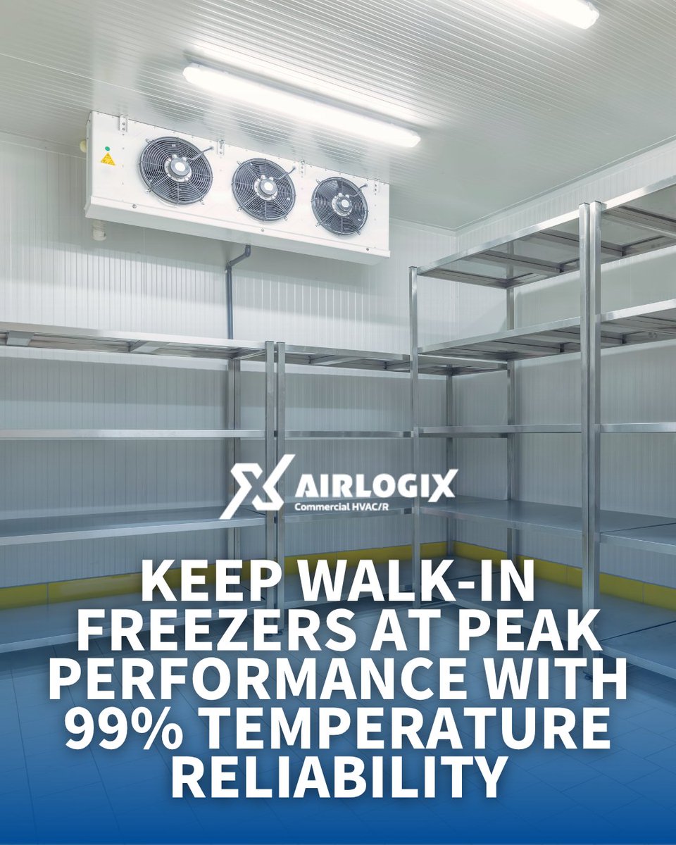 AirlogixUSA's tweet image. Keep your walk-in freezers running at peak performance all year long.

#AirLogix #CommercialRefrigeration #WalkInFreezer #ColdStorage #FacilityManagement