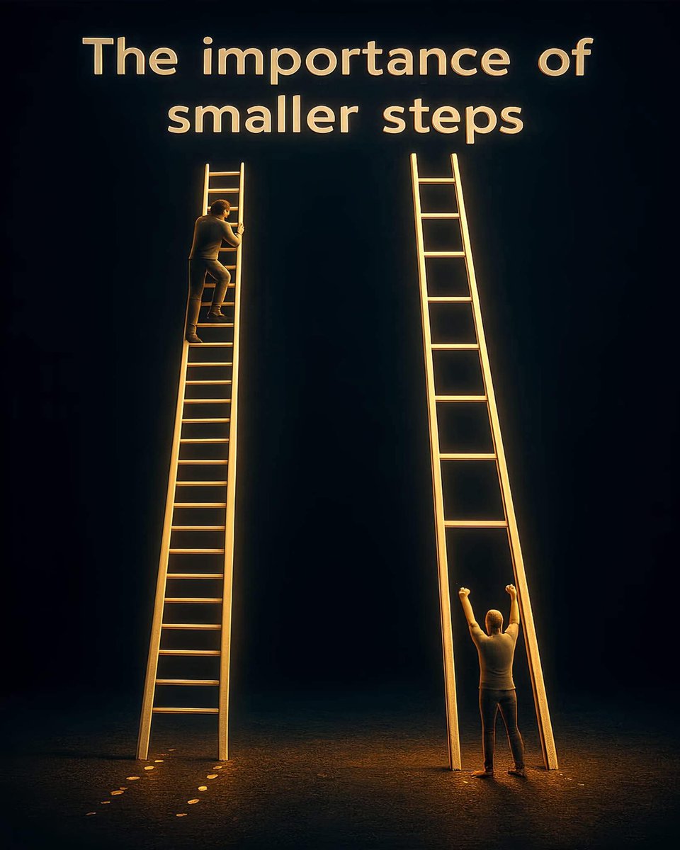 v_shakthi's tweet photo. Importance of #smallersteps https://t.co/NKUpDvlojl