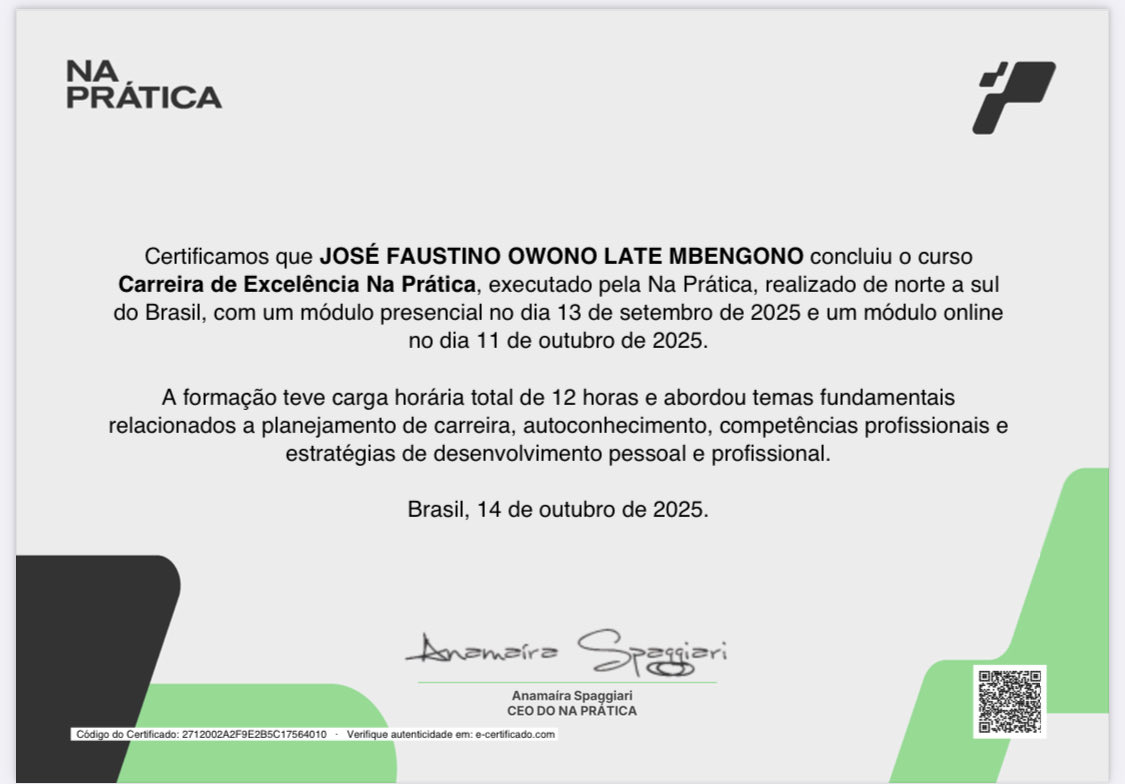jose_latte's tweet photo. Minha rede!

Com grande satisfação e respeito, compartilho a obtenção do certificado do curso "Carreira de Excelência na Prática", promovido pela #NaPrática. Realizado entre os dias 13 de setembro e 11 de outubro de 2025, com um módulo presencial e outro online. https://t.co/YgF02sB4Z0