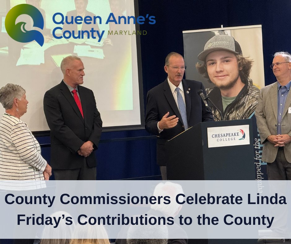 The Queen Anne’s County Commissioners joined the community in celebrating Linda Friday’s retirement as President of the QAC Chamber of Commerce. Her leadership and dedication to local businesses have left a lasting impact. Congratulations, Linda, on your next chapter!