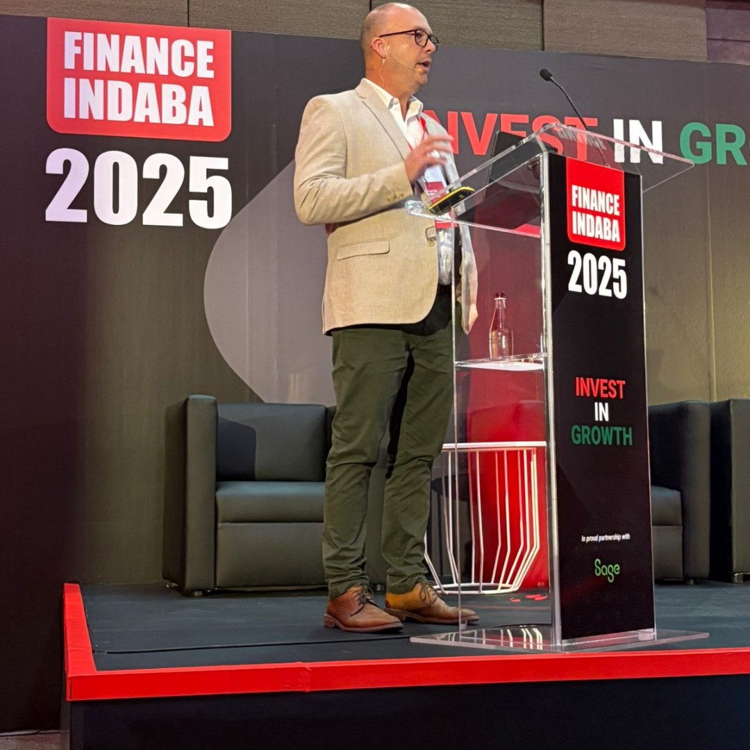 SageGroupZA's tweet image. The CFO’s role is evolving.
Sage’s Jordaan Burger shared how to lead with agility at #FinanceIndaba2025.
Smarter finance. Less admin. That’s Sage.
#ThatsSage #SageIntacct