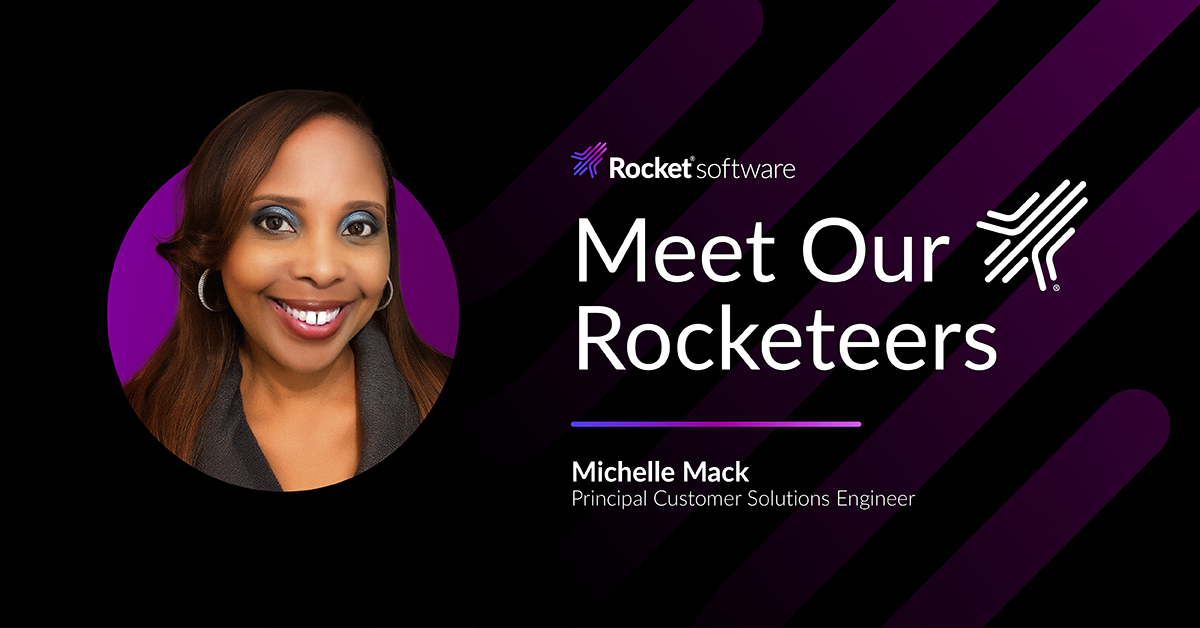 Rocket's tweet image. Our Principal Customer Solutions Engineer, Michelle Mack, works with our IDSP team to support ongoing @IBM partner projects and mutual customer needs.

Get to know Michelle and how she places #Love at the forefront of all her interactions with Rocketeers, customers, and partners.