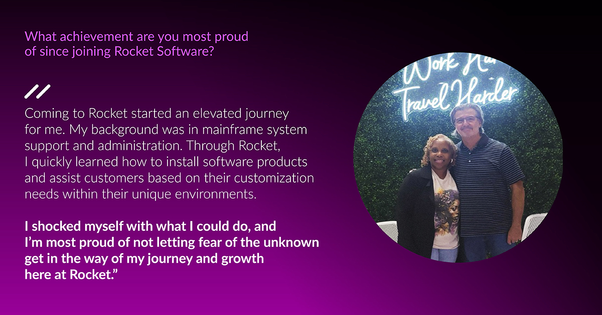 Rocket's tweet image. Our Principal Customer Solutions Engineer, Michelle Mack, works with our IDSP team to support ongoing @IBM partner projects and mutual customer needs.

Get to know Michelle and how she places #Love at the forefront of all her interactions with Rocketeers, customers, and partners.
