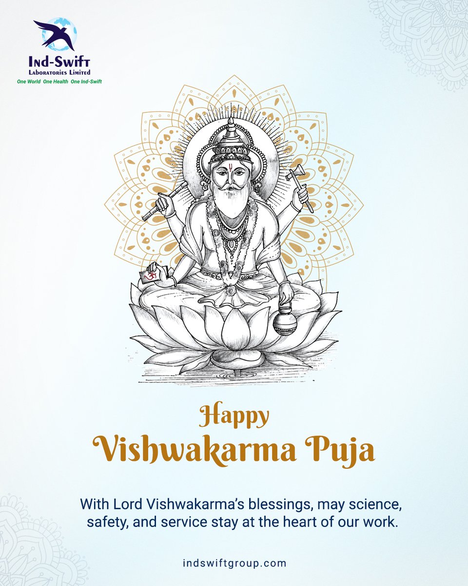 indswiftlabs's tweet image. Wishing everyone a Happy Vishwakarma Puja!
May the spirit of science, safety, and service always shape the work we do and the impact we create.

🌐 Visit us: indswiftgroup.com
📌 Follow us: Facebook | LinkedIn | Twitter | Instagram

#VishwakarmaPuja #IndSwiftGroup