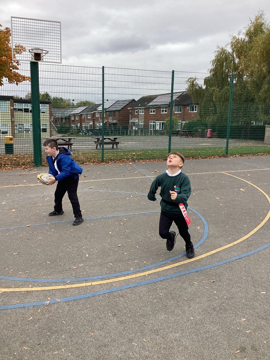 Team Jade have been practising throwing and catching skills in rugby. <a href="/TeamManorGreen/">Manor Green Primary #ReadyRespectfulSafe</a> <a href="/FocusTrust1/">Focus Trust</a>
