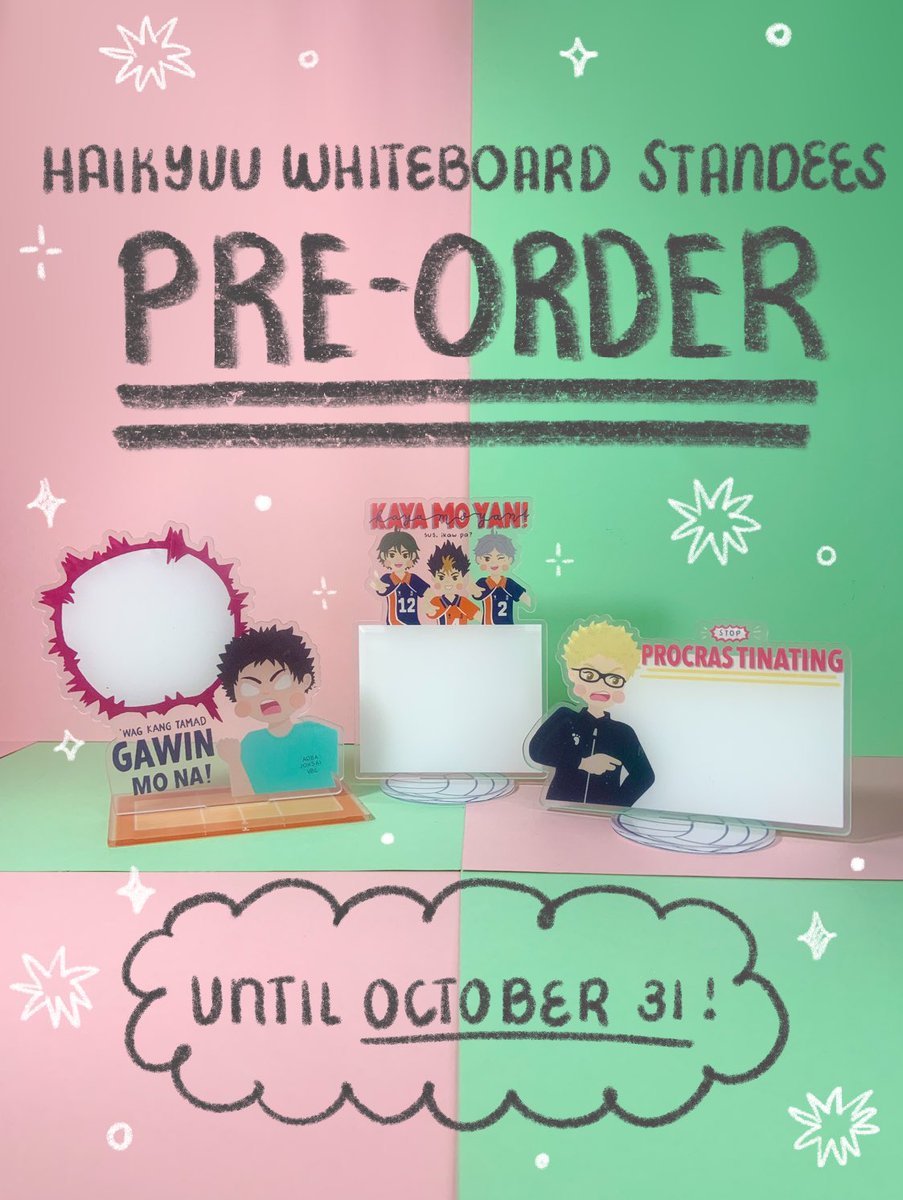 katharsis_arts's tweet image. Hey, hey, hey! 

We heard ‘ya loud and clear! Get ready to boost your productivity with our Haikyuu Whiteboard Standees, now open for Pre-Order! ✨

🔗 link: bit.ly/HQWhiteboardSt… 
📅 pre-order period: October 17 -31, 2025

#haikyuu #haikyu