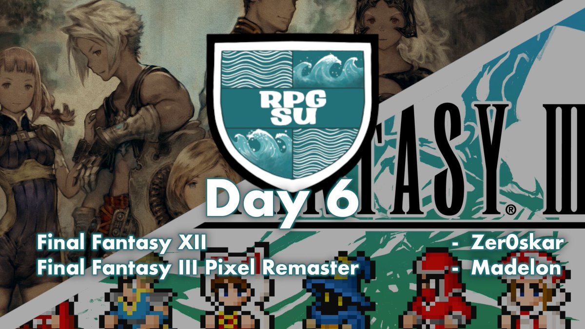 Affiliate Event Day 6

Today we ride on our Chocobos down to the everlasting World of Final Fantasy!

Featuring:
Final Fantasy XII by Zer0skar_i
Final Fantasy III Pixel Remaster by Madelon93

Now Live twitch.tv/rpgsu