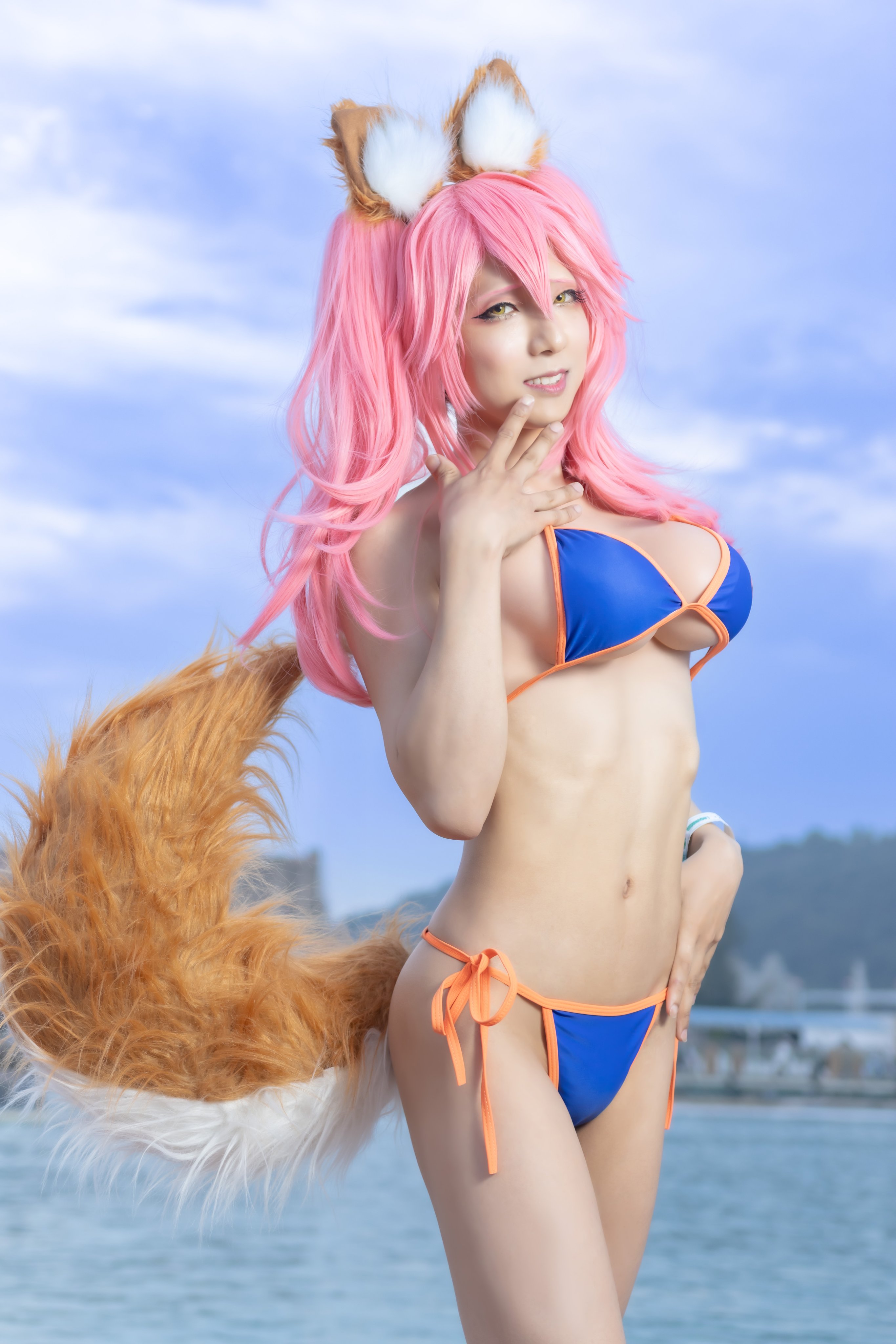 FGO コスプレ　水着　玉藻の前　玉藻サマー ワンフェス2019[夏]-コスプレ FGO水着の玉藻ちゃんサマー