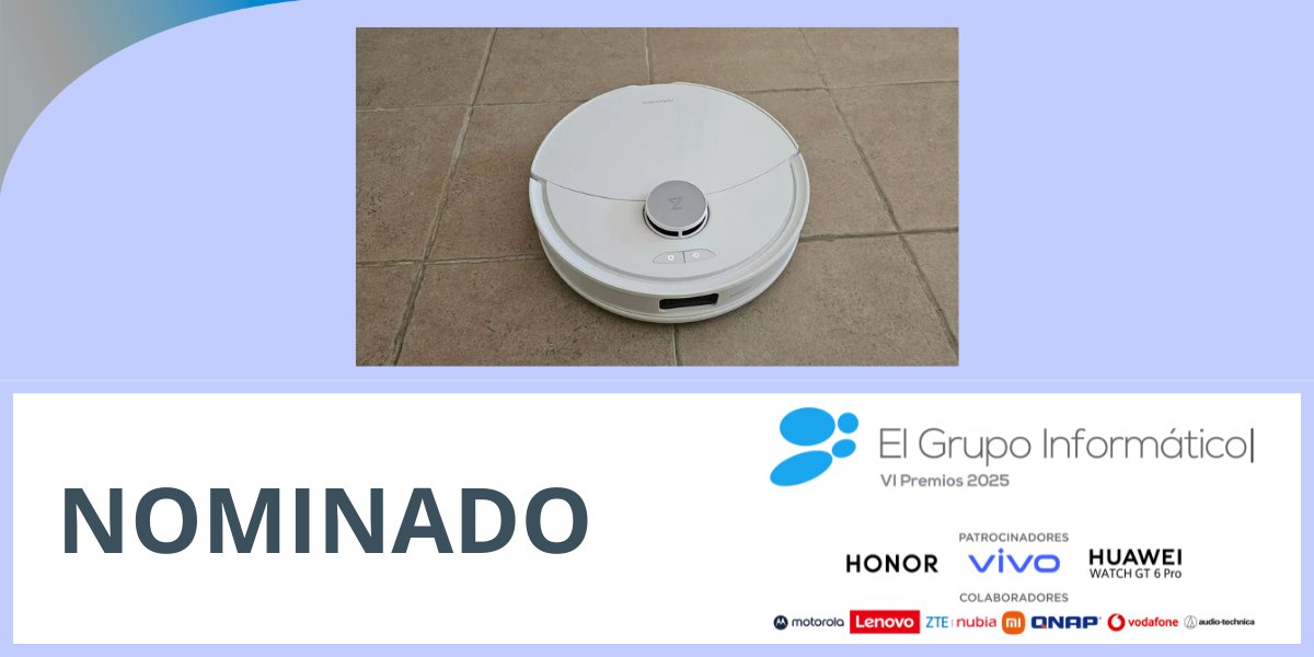EGInformatico's tweet image. Q10 S5+ de @roborockglobal, nominado a mejor robot aspirador relación calidad-precio en los Premios El Grupo Informático 2025
¡Vota en los #PremiosEGI25 🏆 y entra en nuestro gran sorteo tech 🎁! Vota aquí 👉 elgrupoinformatico.com/premios25/