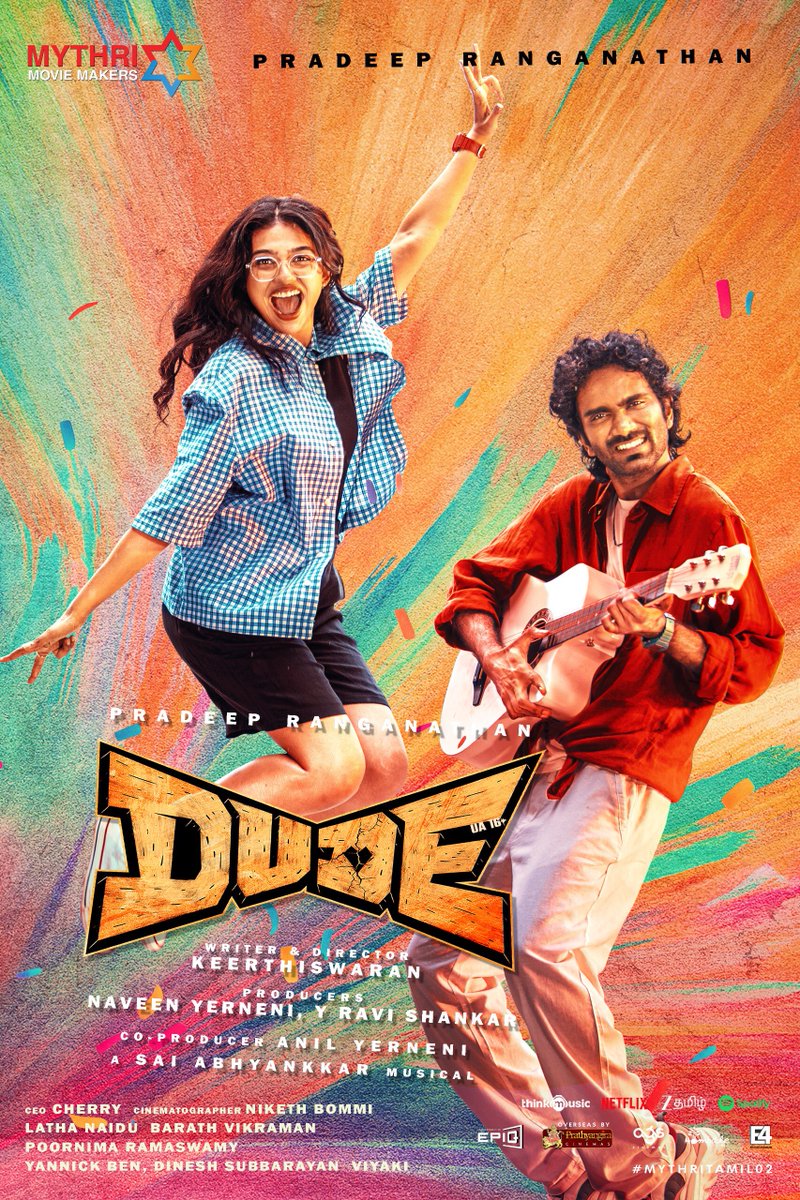 GoCinemaX's tweet image. #Dude - Looks like a first fall for Pradeep Ranganathan - AVERAGE 👎🏻