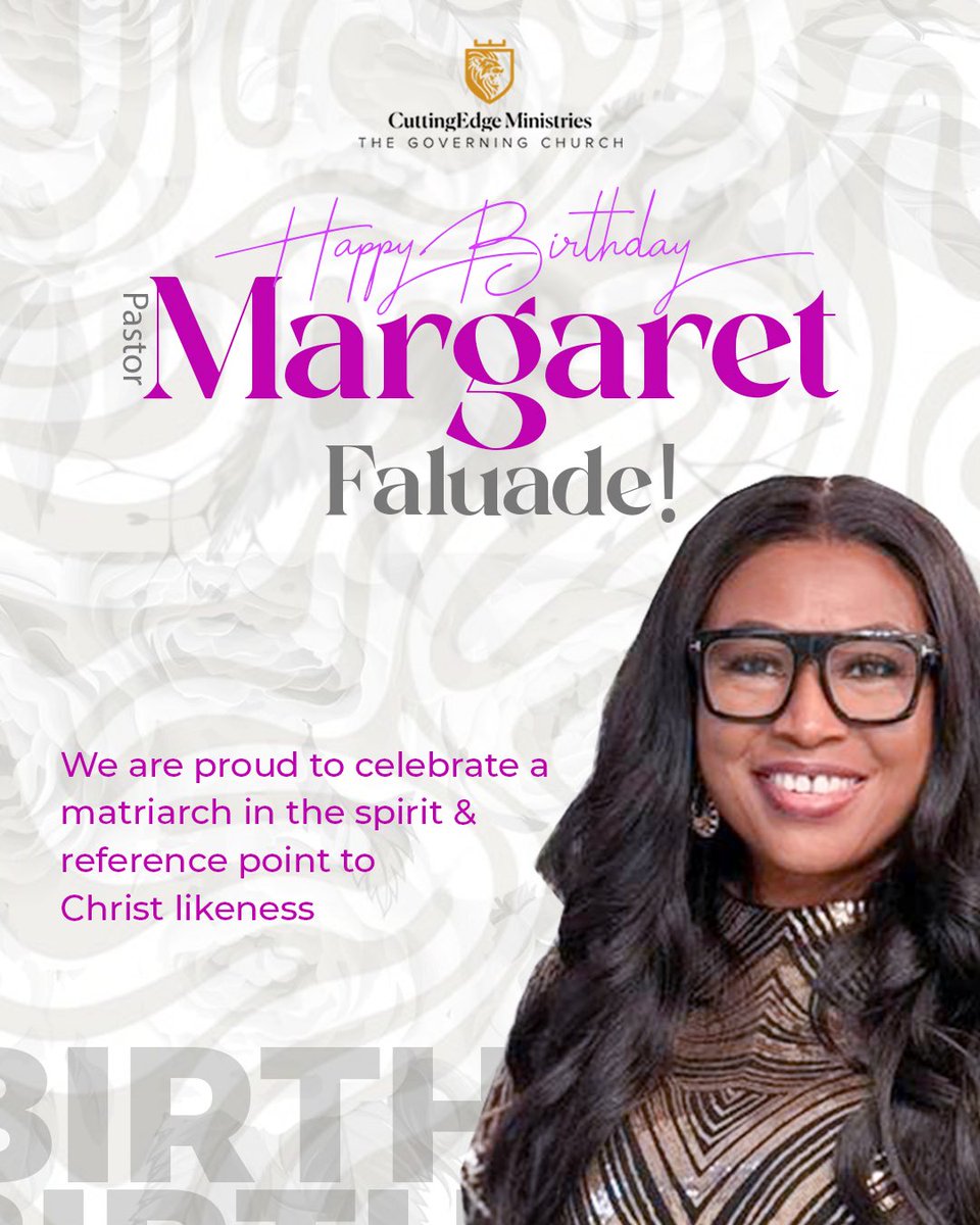Happy birthday Pastor Margaret Faluade! We are truly honored to celebrate with you today.

#TheGoverningChurch