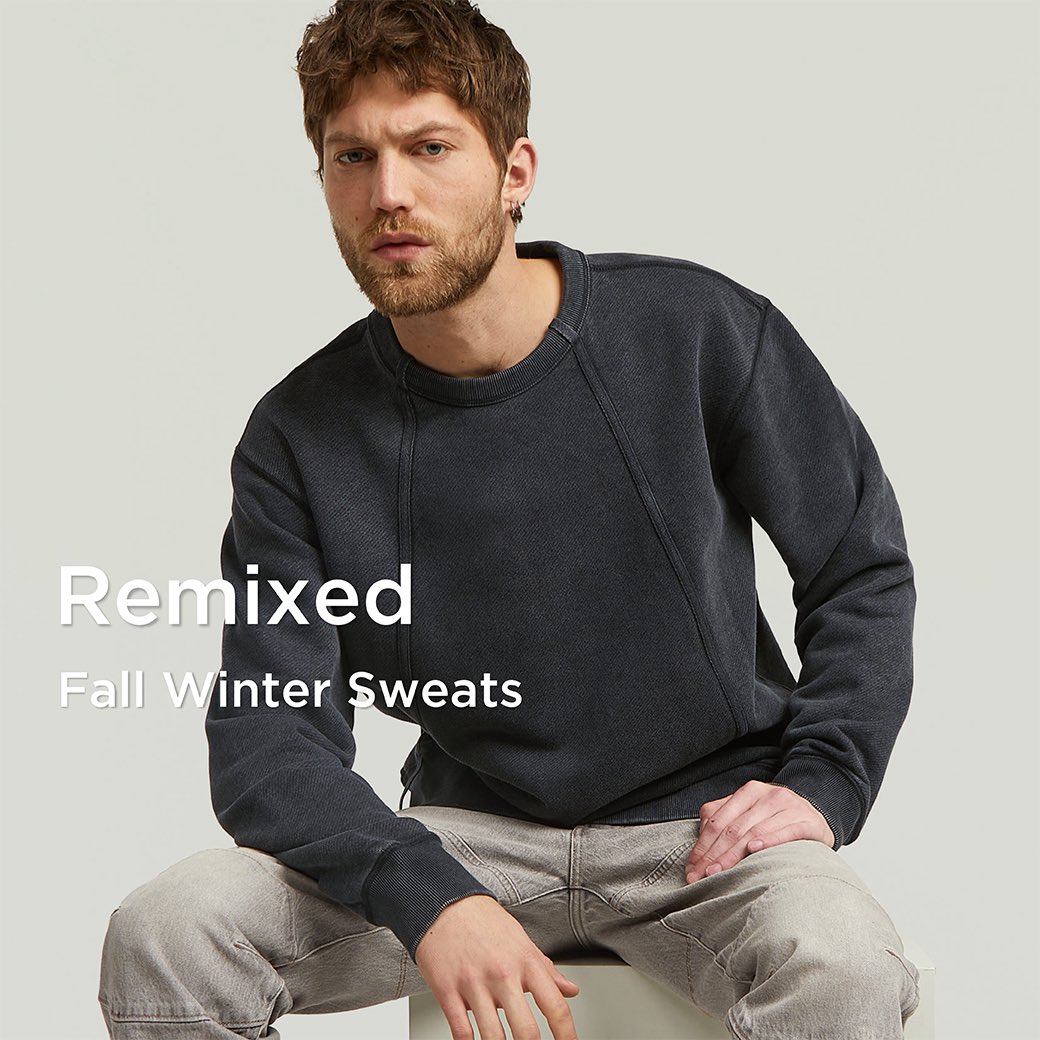   Jeans グレー クロップドスウェット G-STAR Japan on X