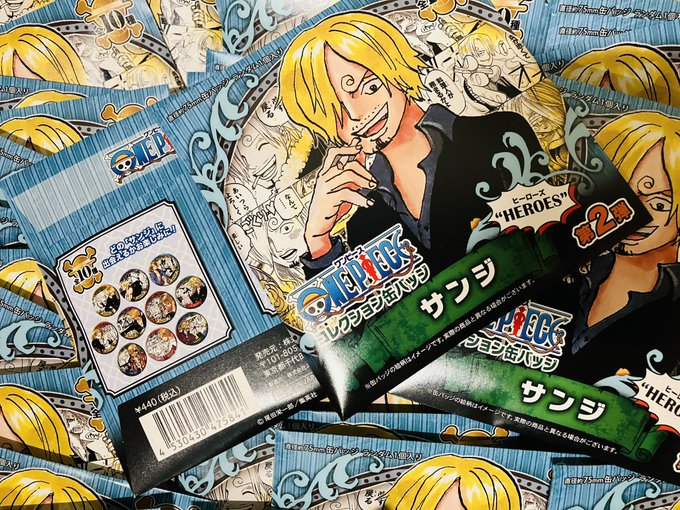 ワンピース ONEPIECE サンジ キャラバッジコレクション 麦わらの一味 ワンピース ONEPIECE サンジ キャラバッジコレクション 麦わらの一味