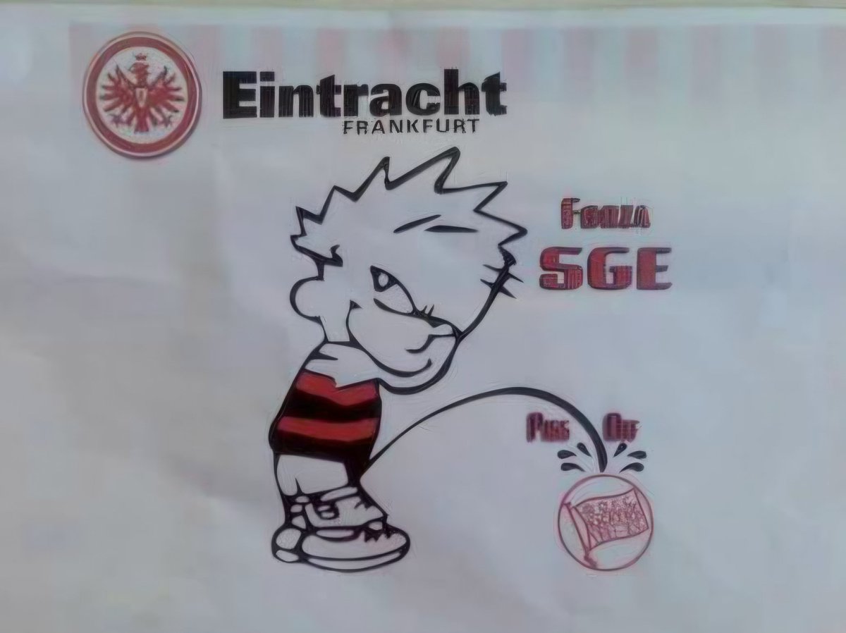 FfmRene870's tweet photo. !UFFBASSE IHR 
MÄDSCHE UN BUBE!
"Sunndach sin die Oxxe in de Stadt" 🤢🤮🖕
#ScheissOFC https://t.co/TS425QV2vJ