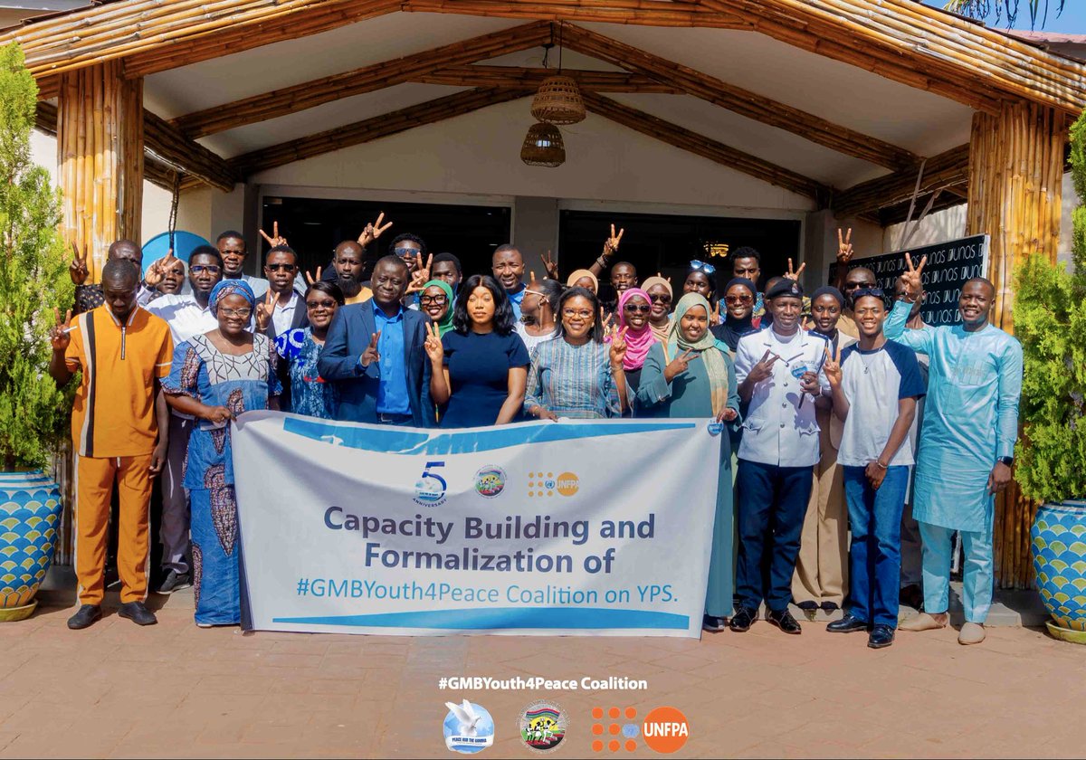 Peace Hub The Gambia (@peacehubgmb) on Twitter photo Proud moment!
The Gambia has successfully launched its #GMBYouth4PeaceCoalition to support the implementation of the #NAP on #YPS.
The Coalition will track progress and monitor the implementation of the Gambia #NAP while defining clear lines of communication and coordination. Proud moment!
The Gambia has successfully launched its #GMBYouth4PeaceCoalition to support the implementation of the #NAP on #YPS.
The Coalition will track progress and monitor the implementation of the Gambia #NAP while defining clear lines of communication and coordination.