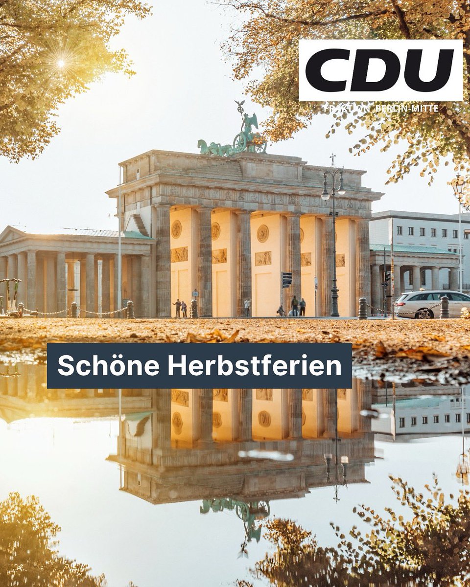 Wir wünschen ihnen schöne Herbstferien! 🍂🍁#bvvmitte