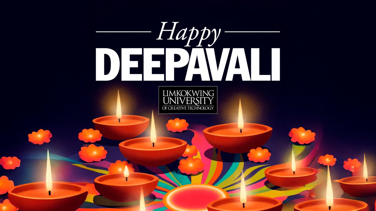 Limkokwing_MY's tweet image. Happy Deepavali.

May the glow of diyas brighten your home and heart with happiness.