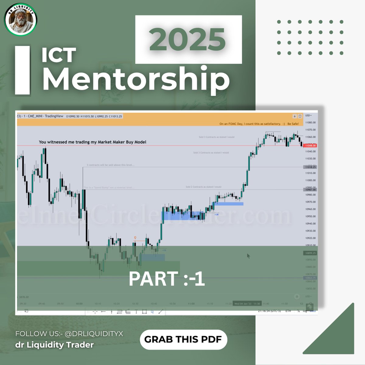 DRLIQUIDITYX's tweet image. ICT 2025 MENTORSHIP NOTES
PART 1 𝙋𝘿𝙁

Like + Repost + Bookmark

Comment &quot;PART 1&quot; to receive the pdf link
(𝙈𝙪𝙨𝙩 𝙗𝙚 𝙛𝙤𝙡𝙡𝙤𝙬𝙞𝙣𝙜 𝙢𝙚 𝙨𝙤 𝙄 𝙘𝙖𝙣 𝘿𝙈)

 bento.me/drliquidityx