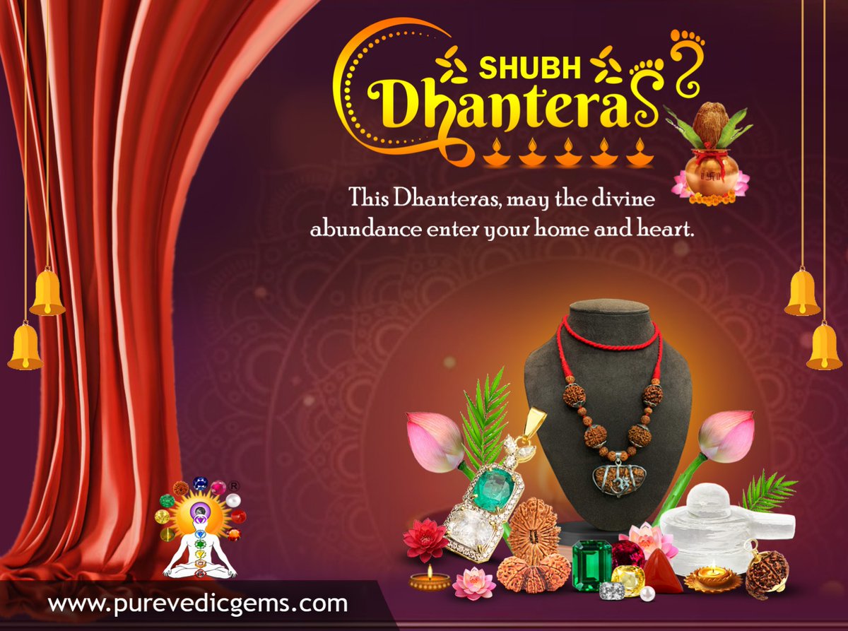 PureVedicGems's tweet photo. Wealth, wisdom, and wellness,each gemstone radiates the vibration of abundance aligned with the Vedic tradition. 
Bring some abundance home this Dhanteras with light, energy, and prosperity.
#ShubhDhanteras #GemstoneEnergy #FestivalOfProsperity https://t.co/VaigeQSpwU