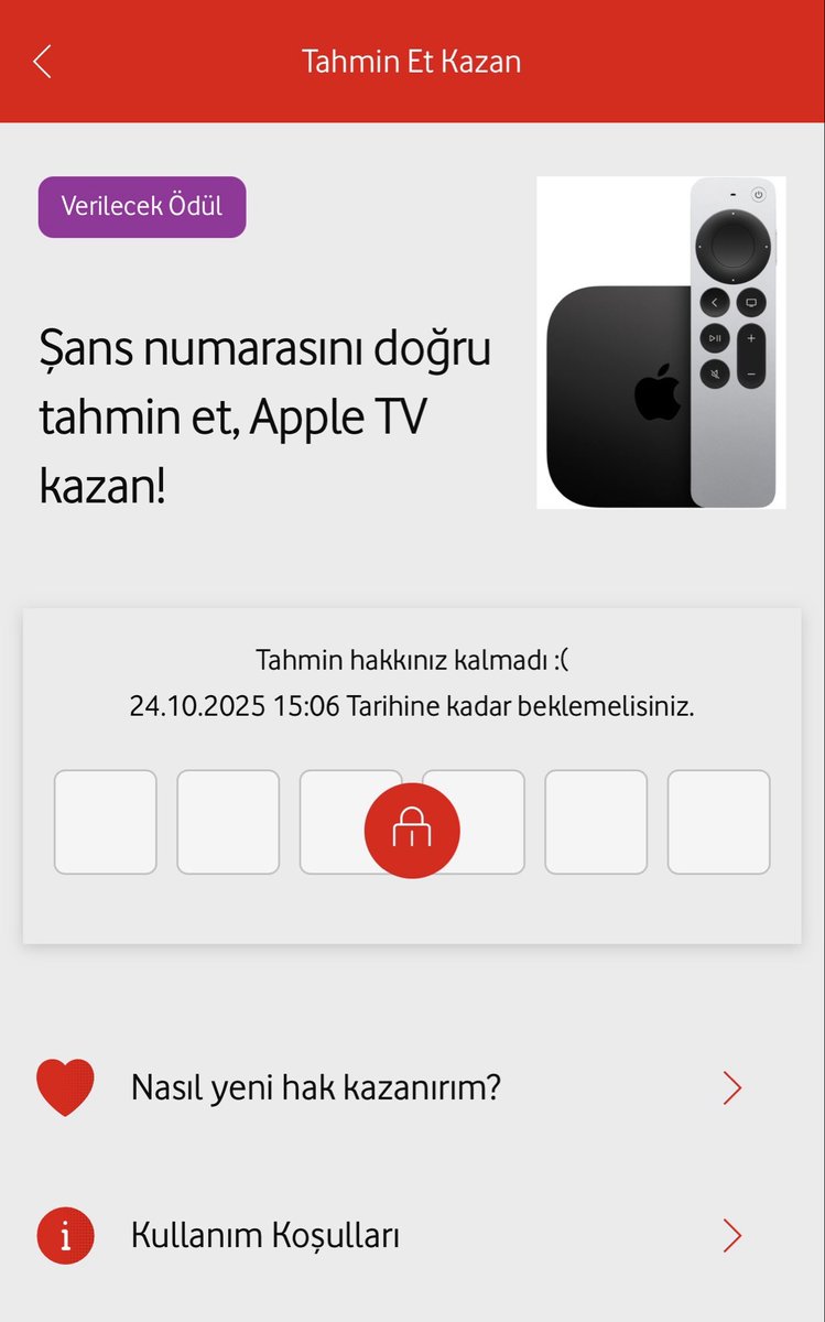 Dünyanın belki de en saçma yarışmalarından biri diyebiliriz! 999.999 da 1 şansınız var 😃
<a href="/VodafoneTR/">Vodafone Türkiye</a>