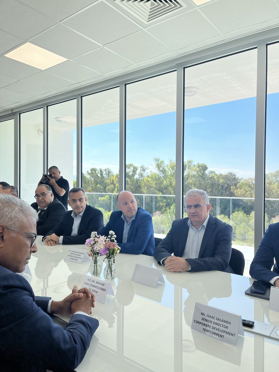 ResearchCy's tweet image. 🤖 A major leap for #Cyprus in AI & digital sovereignty!
RIF signs MoU with Tenstorrent, a global AI hardware leader, to boost 🇨🇾capabilities in AI, semiconductors & HPC.
A new era for innovation, talent & tech sovereignty begins!
#InnovationCy #Vision2035 #TeamCuriosity