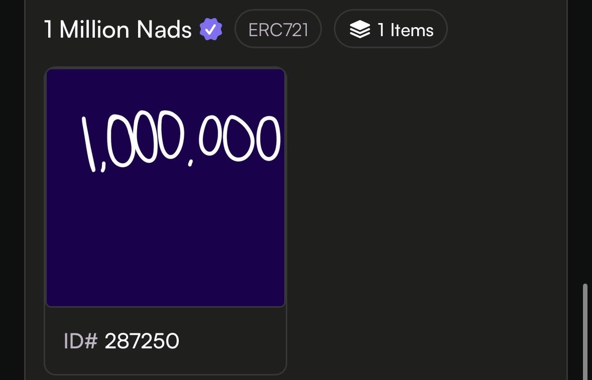 ThankGod (@itzmagnate) on Twitter photo Hey <a href="/monad/">Monad (mainnet arc)</a>, I don’t really care about tester tho
But what of the lazy ones like us who got 1 million nad SBT?
Aren’t we also part of the community?
Or no $MON for us?
<a href="/monad_eco/">Monad Eco (mainnet arc)</a> ? Hey <a href="/monad/">Monad (mainnet arc)</a>, I don’t really care about tester tho
But what of the lazy ones like us who got 1 million nad SBT?
Aren’t we also part of the community?
Or no $MON for us?
<a href="/monad_eco/">Monad Eco (mainnet arc)</a> ?