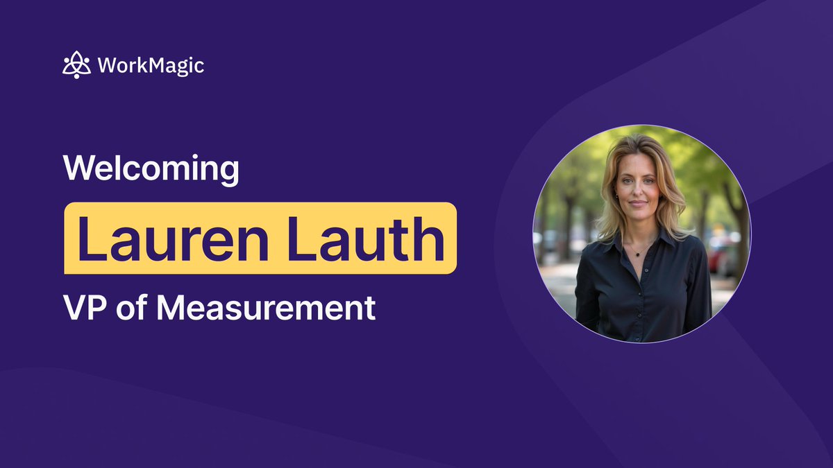 WorkMagic_io's tweet image. We’re proud to welcome Lauren Lauth as our VP of Measurement! Lauren brings deep expertise in the CPG space and a proven track record helping brands connect marketing investment to measurable business outcomes.