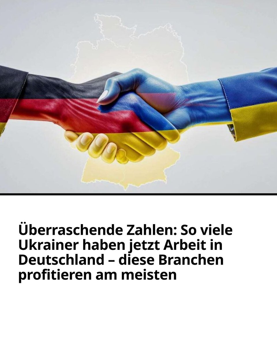 Überraschende Zahlen: Ukraine-Geflüchtete etablieren sich auf dem Arbeitsmarkt. Ihr Beschäftigungsanteil steigt rapide. Das zeigt eine neue Studie. Diese Branchen profitieren am meisten 👉 merkur.de/wirtschaft/-93…