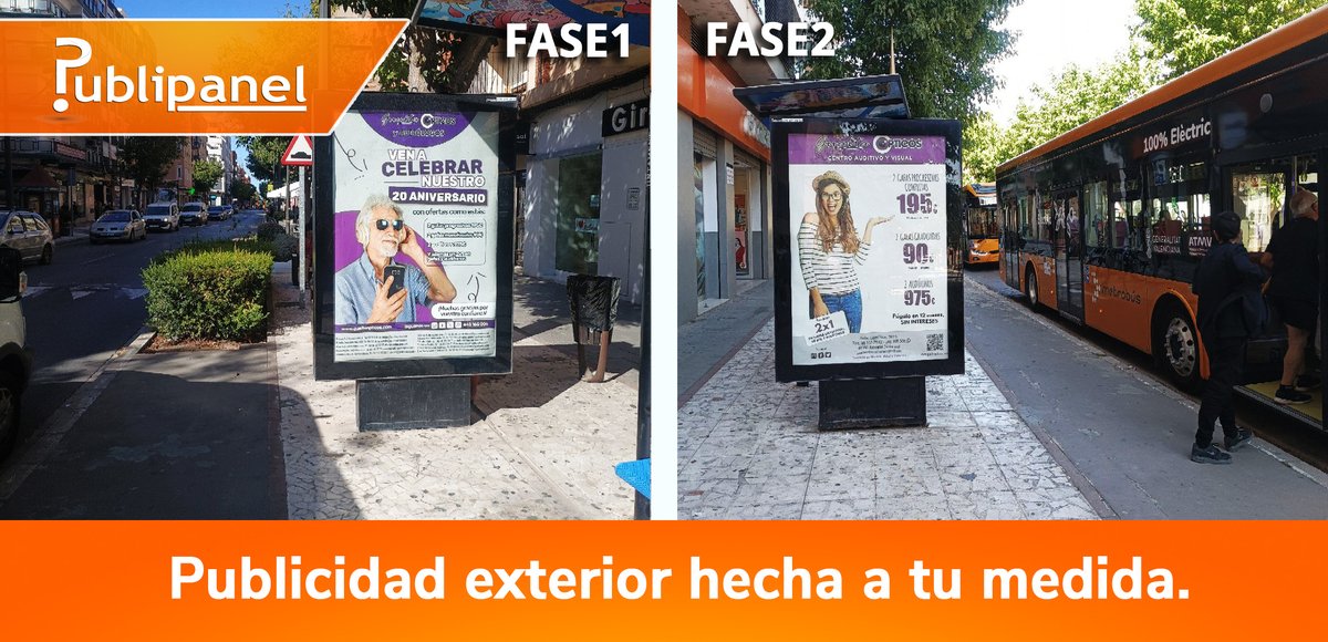 Publi_panel's tweet image. Consigue campañas personalizadas como esta. Instalada en dos fases no consecutivas de dos semanas y con diferentes diseños.
Publicidad exterior hecha a tu medida.
Flexible y efectiva. publipanel.es
#publicidad #mupi #xirivella #comercio #visible #outdoor #exterior