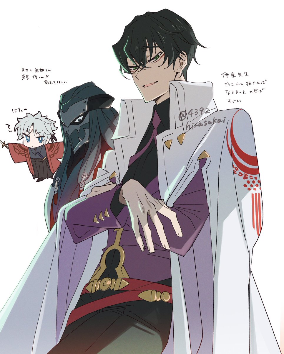 4392hirasakai's tweet image. 藤堂平助君の絵2　伊東先生など