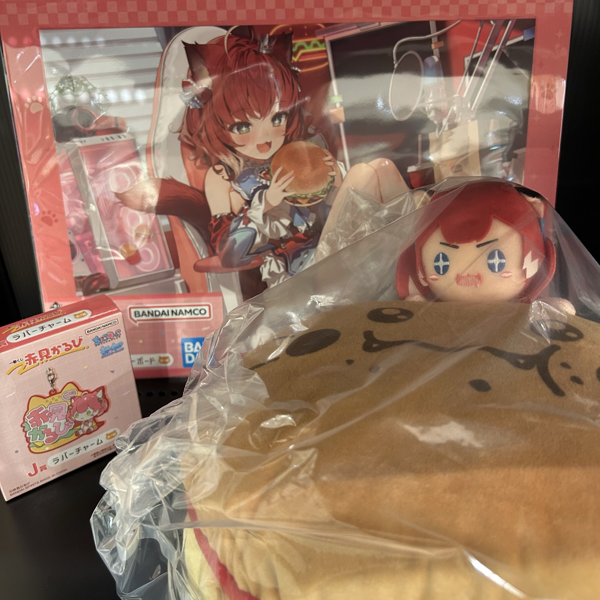 赤見かるび 一番くじ A賞 かるび突撃☆ハンバーガークッション ラスト