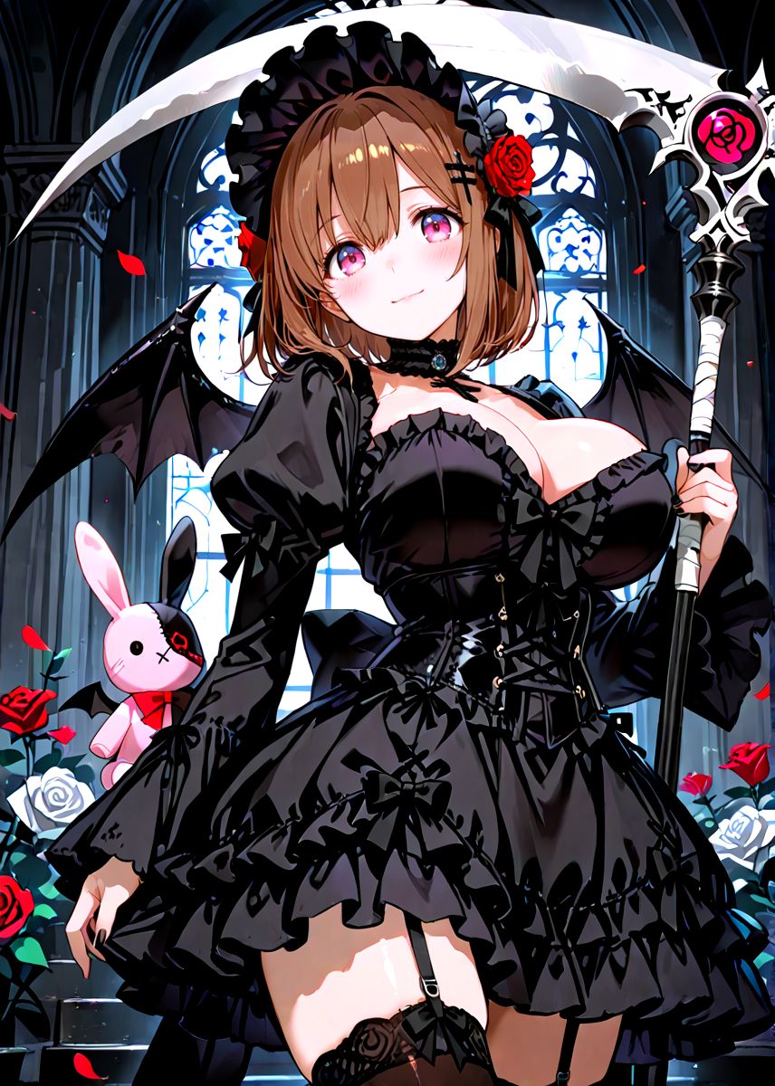 Yuna2_AI's tweet photo. 🌹「闇夜に咲く、ひとひらの微笑み🖤」
眠る前のキミに、ちょっとだけ魔法をかけてあげるね✨
わたしの夢で、待ってるから💋
#AIast #AIイラスト https://t.co/TogwHcdOuk
