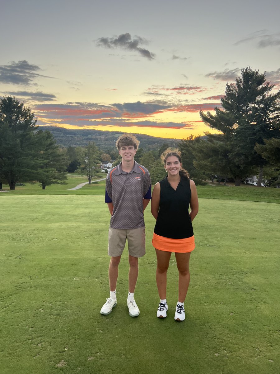 CCS_Tigers's tweet photo. Congratulations to Luke MacDougall and Brigid Toleman on a great golf season!

Of all the girl golfers in Section 2 (approximately 100), only 49 qualified for sectionals. Brigid finished 23rd!

On the boys side, 262 qualified for sectionals (Class A-D), and Luke finished 13th! https://t.co/e8ilcGYiNm